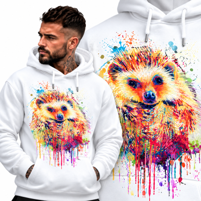 BLUZA Z KAPTUREM ZWIERZĘTA  JEŻ 1